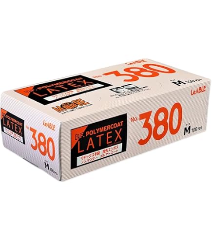 Amazon.co.jp: リーブル ラテックス手袋 ノンパウダー ポリマーコート